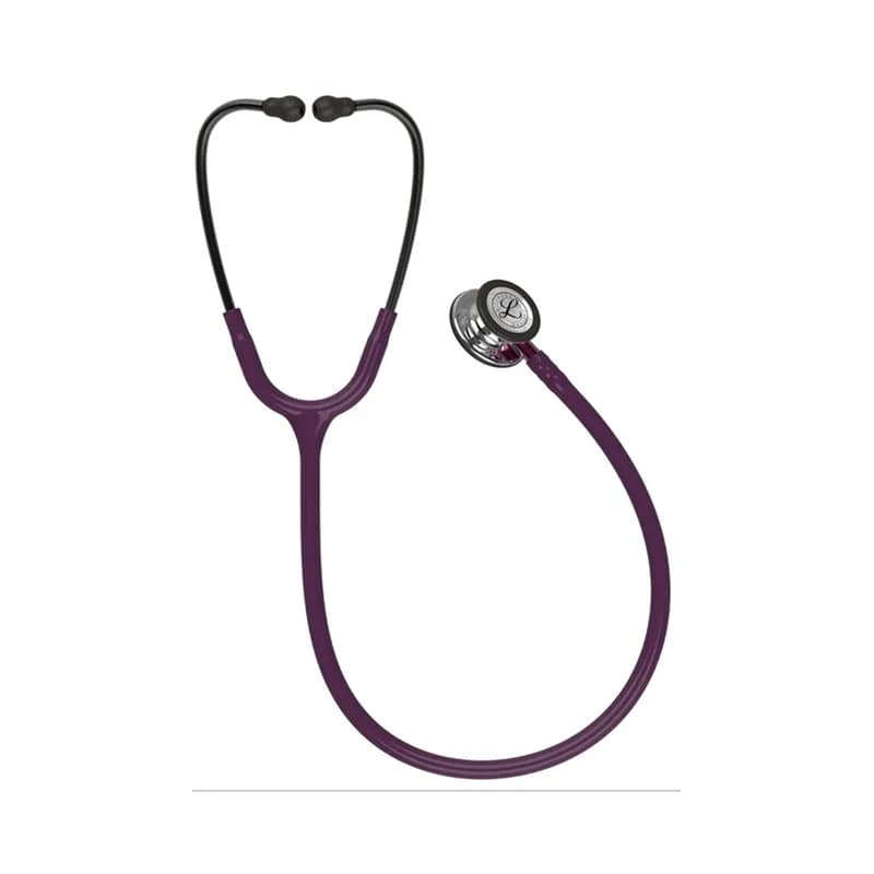 گوشی پزشکی لیتمن مدل کلاسیک 3 رنگ بنفش بادمجانی آینهای صورتی 5960 | Littmann Classic iii 5960 — تصویر ۳
