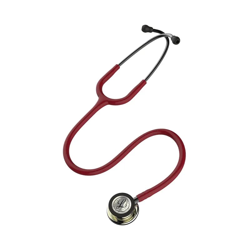 گوشی پزشکی لیتمن مدل کلاسیک 3 رنگ زرشکی شامپاینی 5864 | Littmann Classic iii 5864 — تصویر ۳