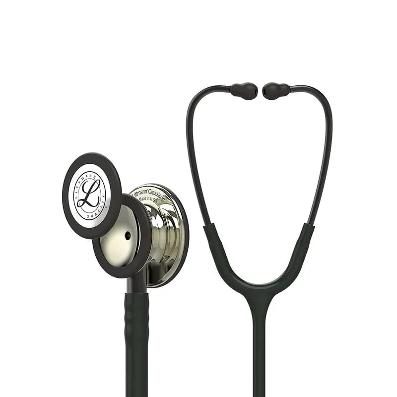 گوشی پزشکی لیتمن مدل کلاسیک 3 رنگ مشکی شامپاینی 5861 | Littmann Classic iii 5861