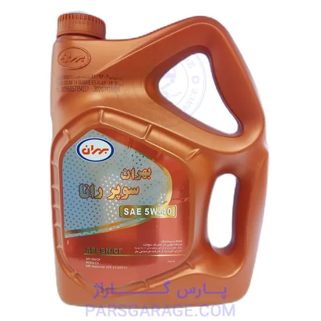 روغن موتور SN سوپر رانا بهران Behran حجم 5 لیتر 5W-40
