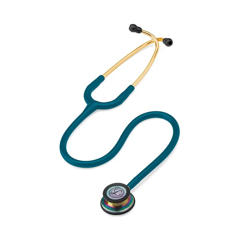 گوشی پزشکی لیتمن مدل کلاسیک 3 رنگ آبی کاربنی رنگین کمانی 5807 | Littmann Classic iii 5807 — تصویر ۳