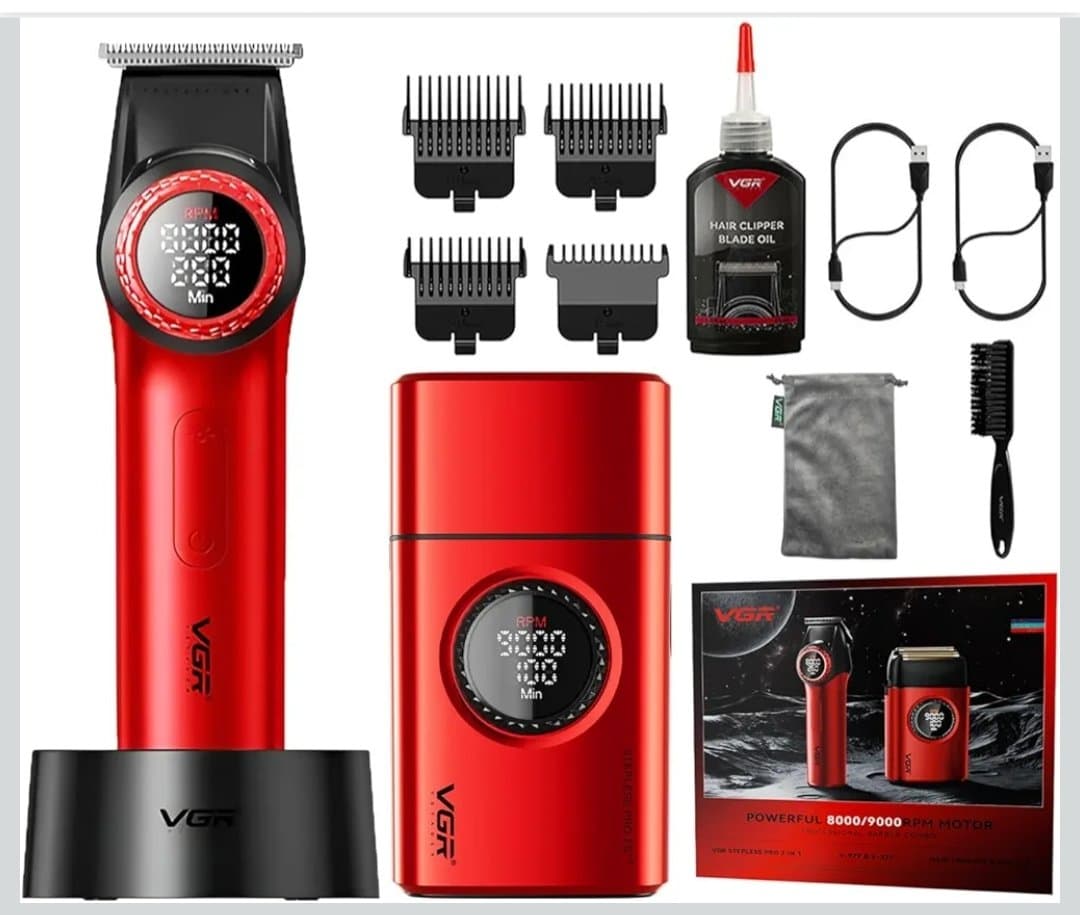 ماشین اصلاح موتور مگنتی 9000rpm VGR v-653 — تصویر ۱۱