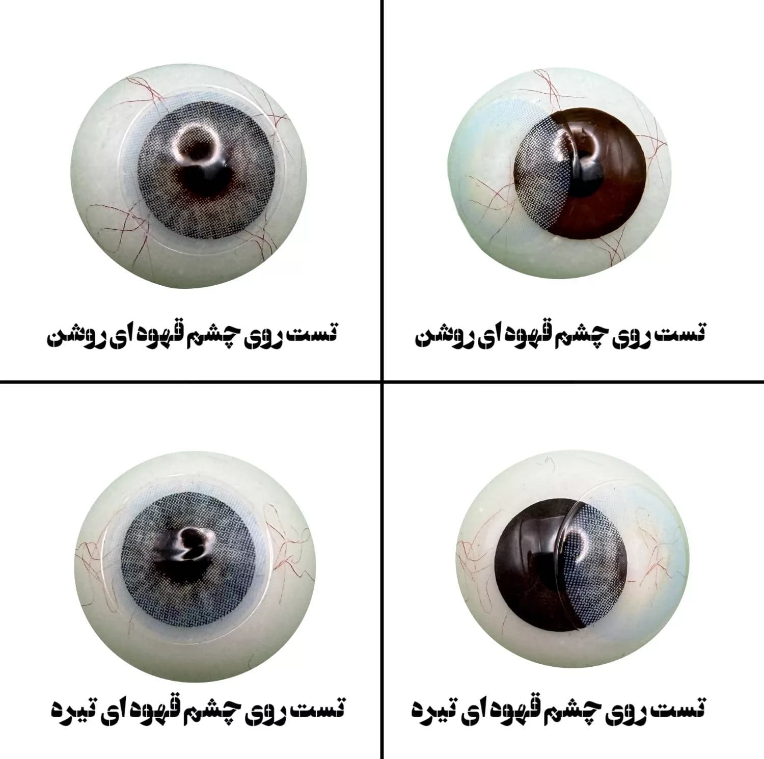 لنز چشم رویال ویژن مدل ADDICT کد 30 رنگ آبی طوسی روشن بدون دور — تصویر ۴