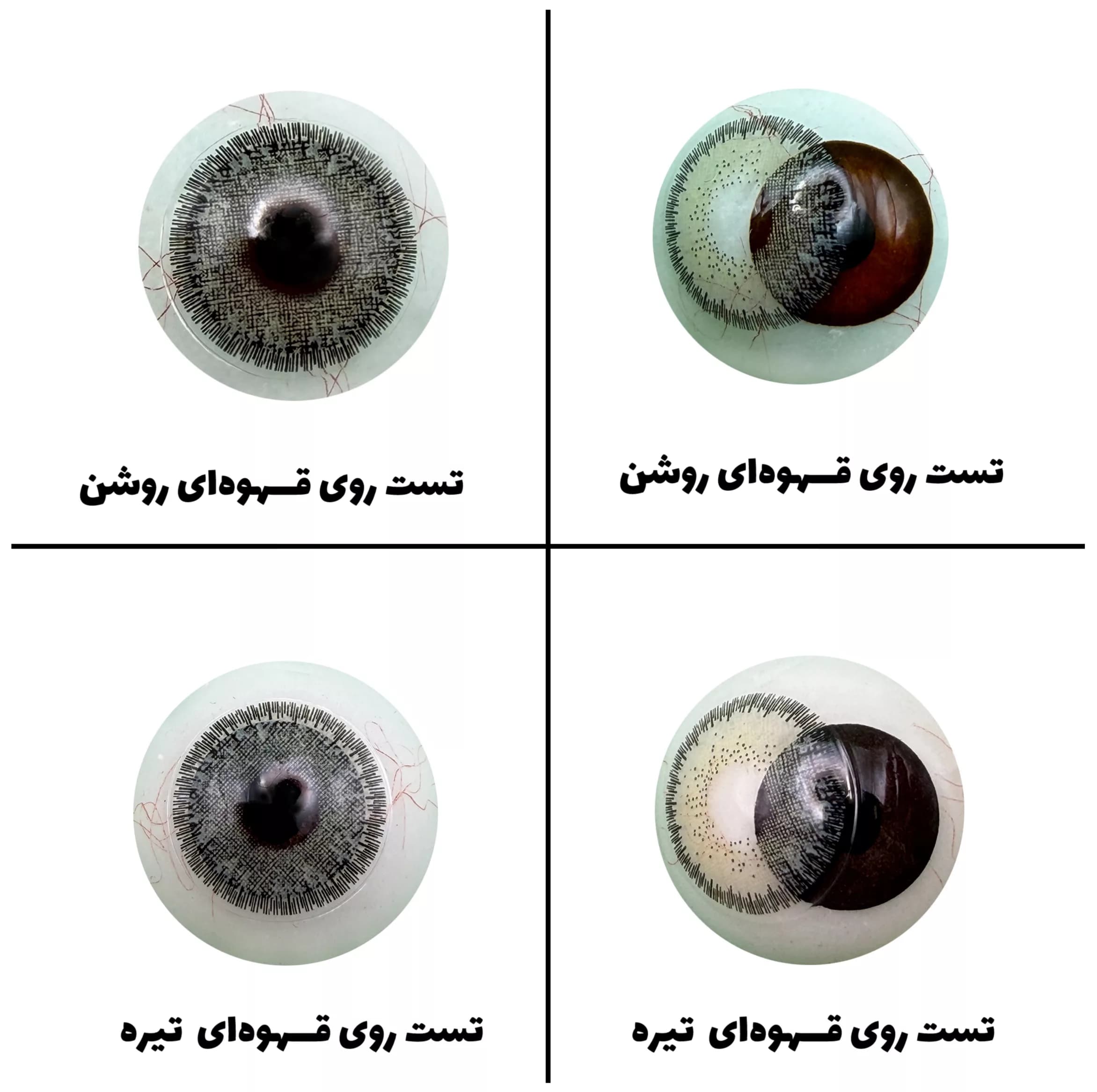 لنز چشم رویال ویژن مدل LUMIRERE GRAY کد 05 رنگ طوسی سبز دوردار — تصویر ۵
