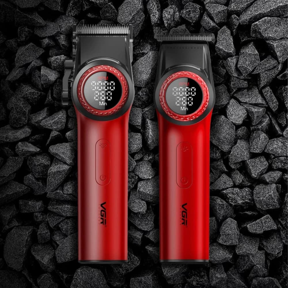 ماشین اصلاح موی سر و صورت شارژی وی جی ار مدل v-001 v–977 — تصویر ۶