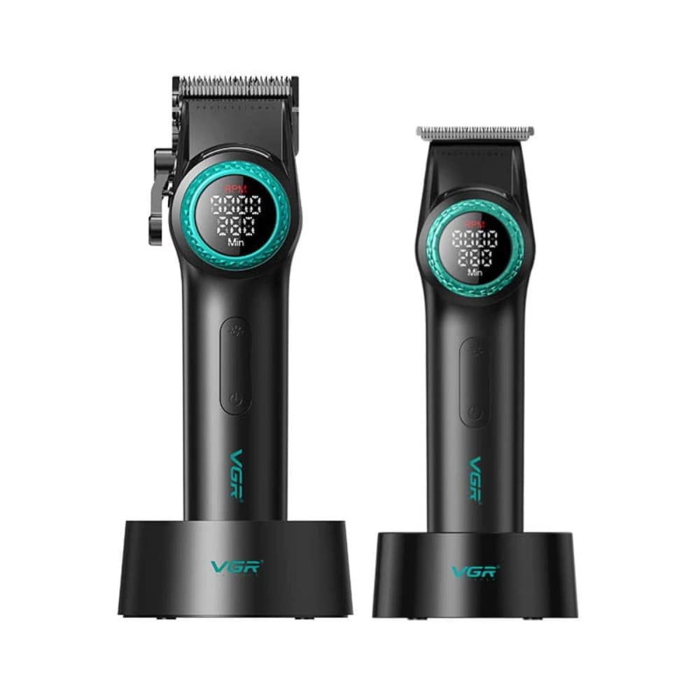 ماشین اصلاح موی سر و صورت شارژی وی جی ار مدل v-001 v–977 — تصویر ۳
