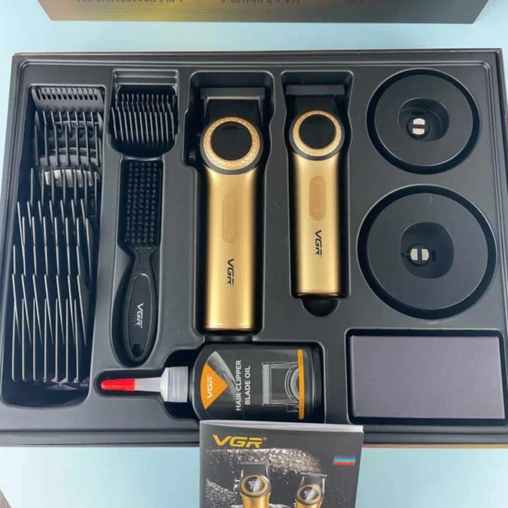 ماشین اصلاح موی سر و صورت شارژی وی جی ار مدل v-001 v–977 — تصویر ۷