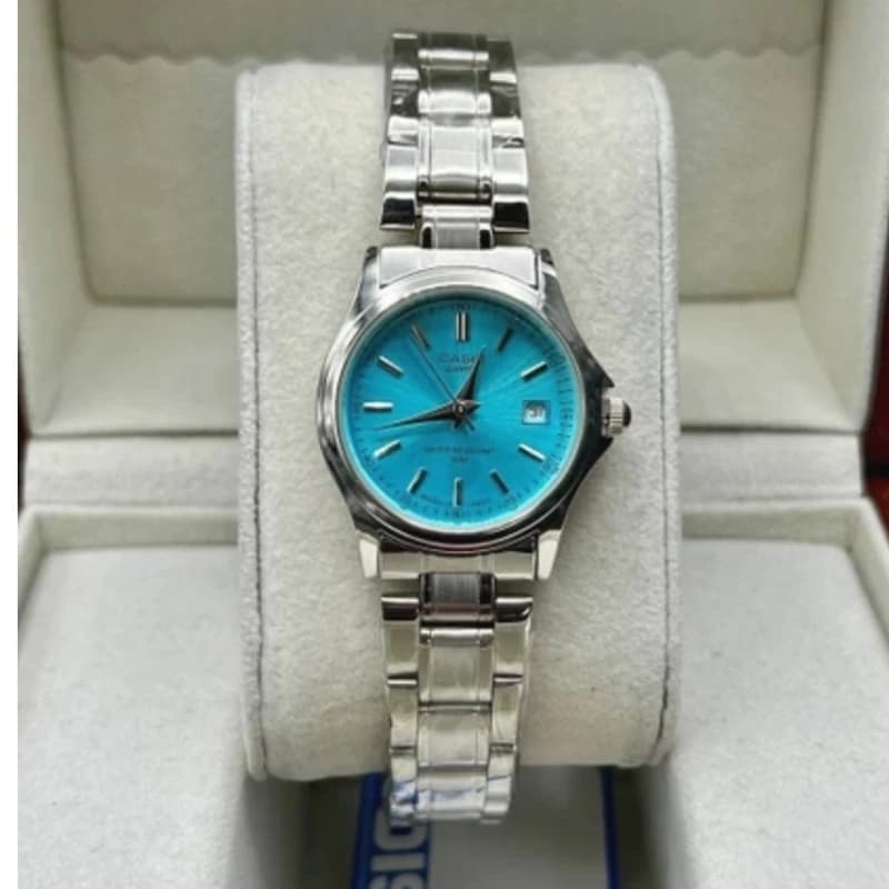 ساعت زنانه مارک کاسیو Casio صفحه آبی — تصویر ۲