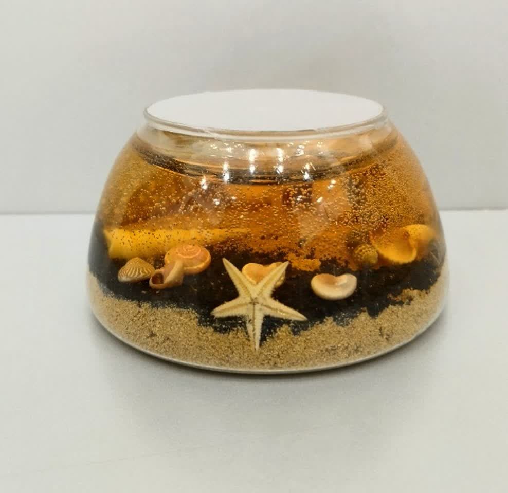 شمع ژله ای طرح دریایی /قطر 11 ارتفاع 6 سانتیمتر / کد 645/6 — تصویر ۲