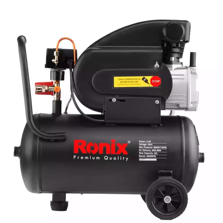 کمپرسور هوا 25 لیتری روغنی رونیکس مدل RC-2510 — تصویر ۳