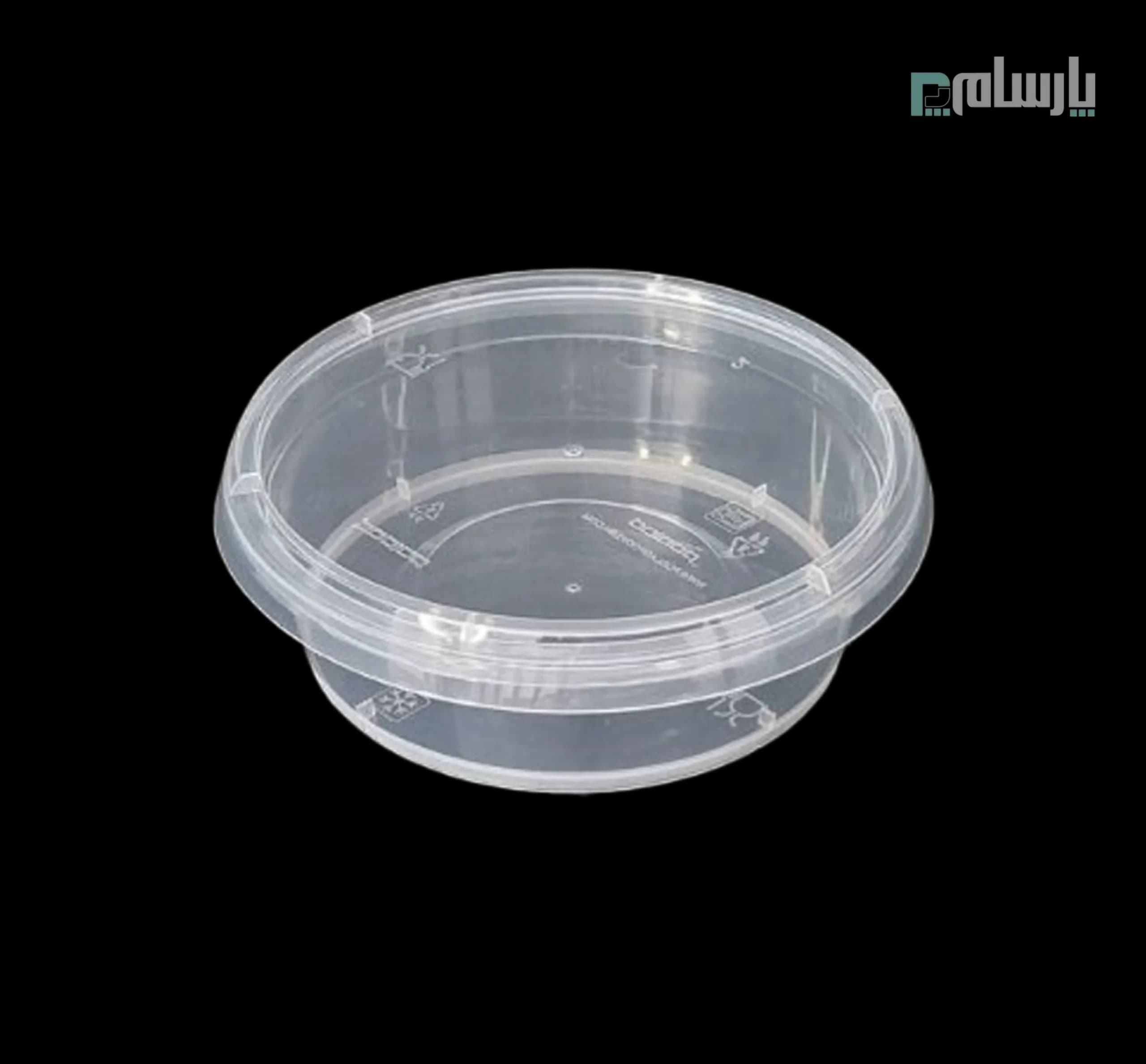 ظرف یکبار مصرف مایکروویوی گرد شفاف 160 سی سی – پولاد پویش