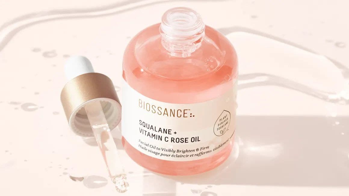 روغن گل رز روشن کننده و آبرسان حاوی اسکوالن و ویتامین C بایوسانس BIOSSANCE SQUALANE +VITAMIN C ROSE OIL 30 ML