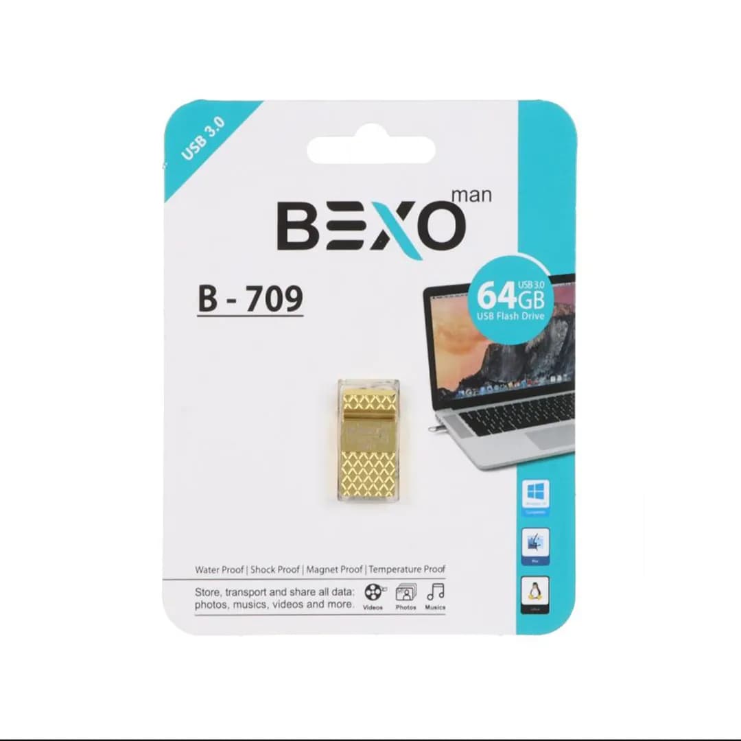 فلش مموری بکسو مدل B-709 ظرفیت 64 گیگابایت USB3.0 — تصویر ۲