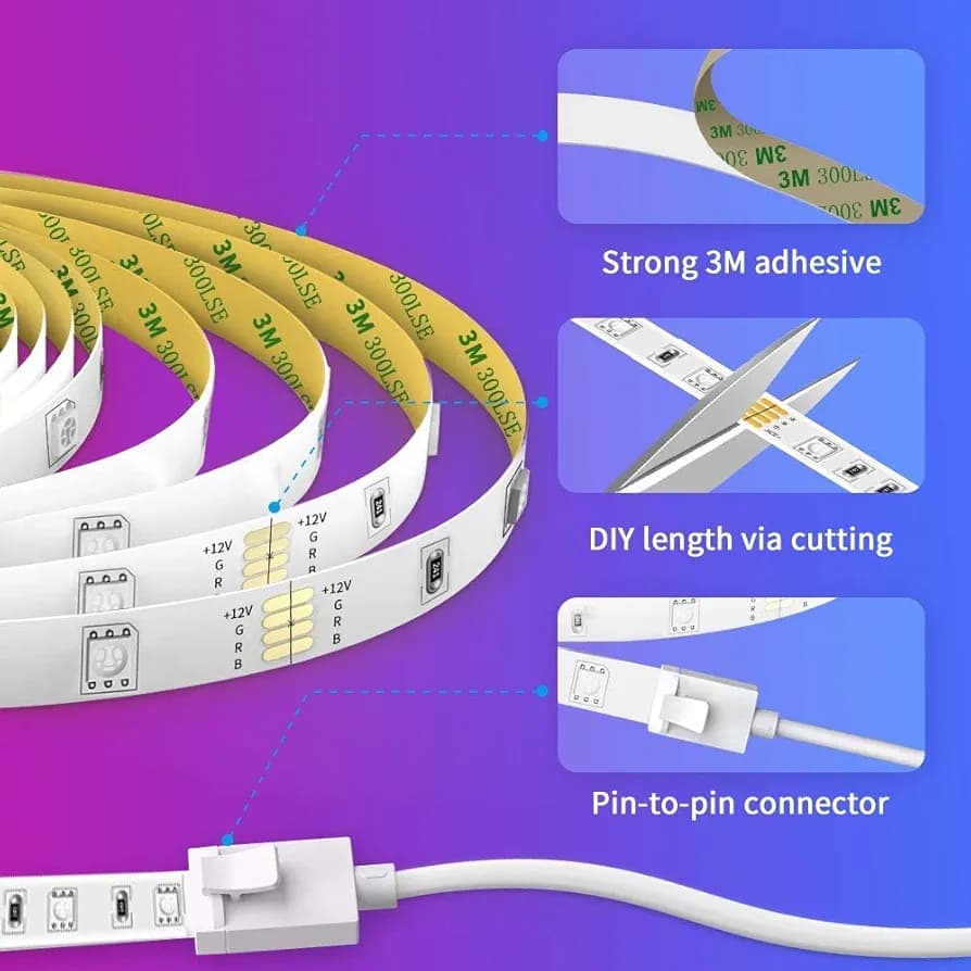 ریسه هوشمند نوار چراغ RGB هوشمند Govee — تصویر ۲