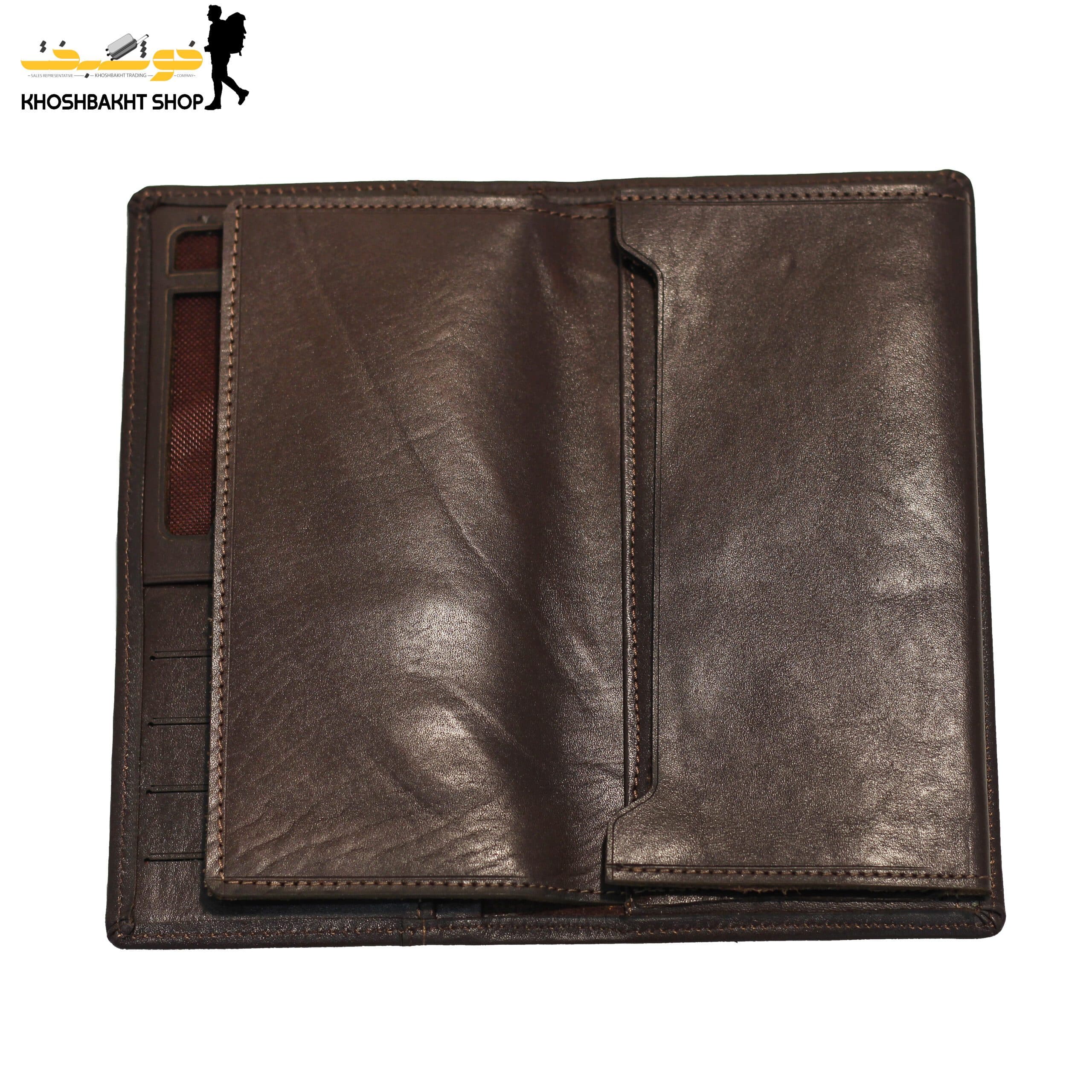 کیف پول رسمی چرم طبیعی طبیعی مدل 02 — تصویر ۵