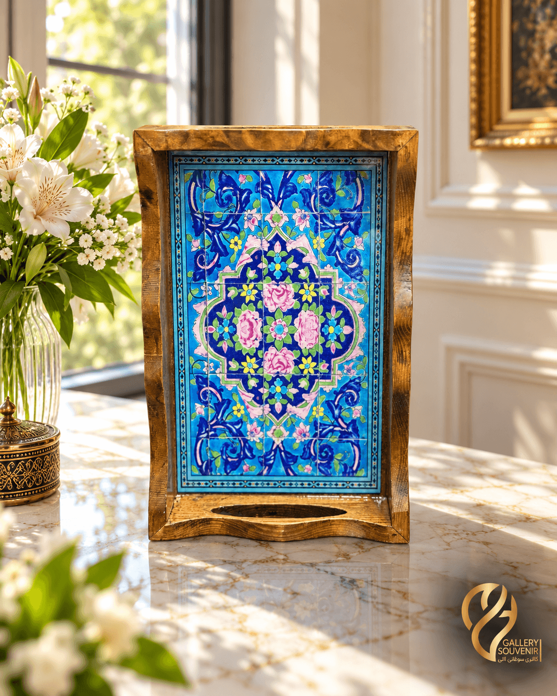 سینی رولتخوری گلستان ۱۷*۲۷ سانت — تصویر ۲