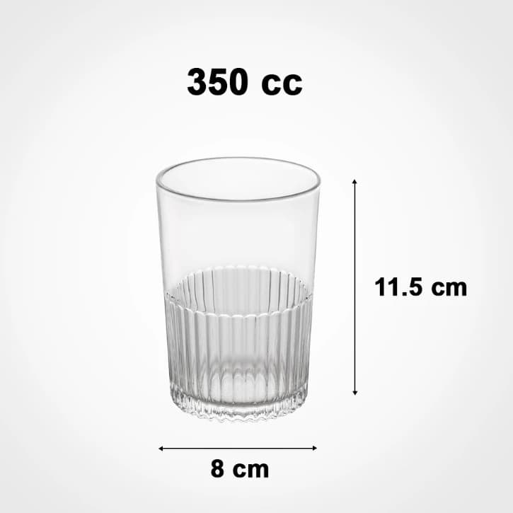 ليوان شيار دار 350CC ليمون 6عددي لیمون — تصویر ۳