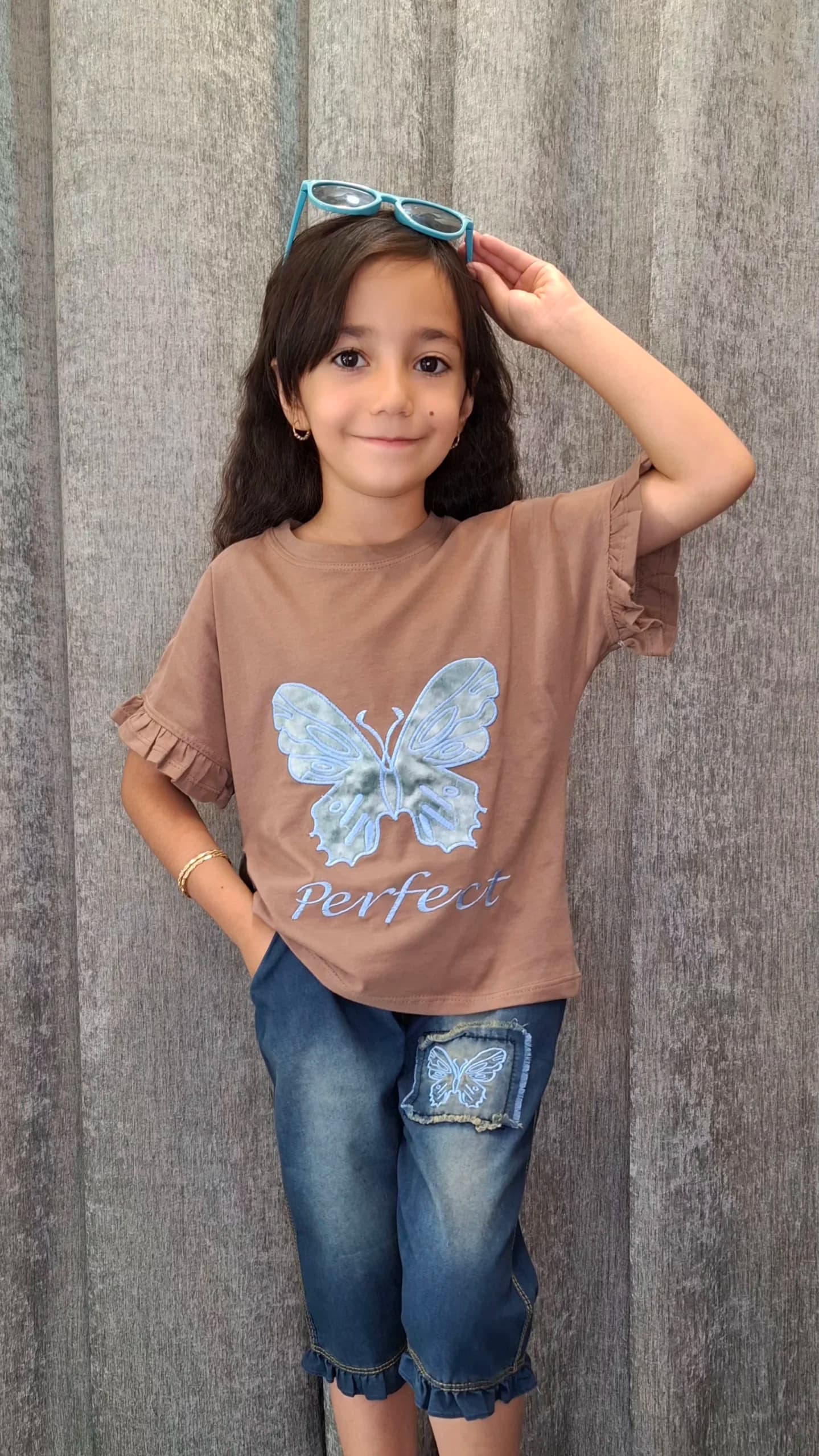 ست تیشرت و شلوارک پروانه(بچگانه) — تصویر ۲