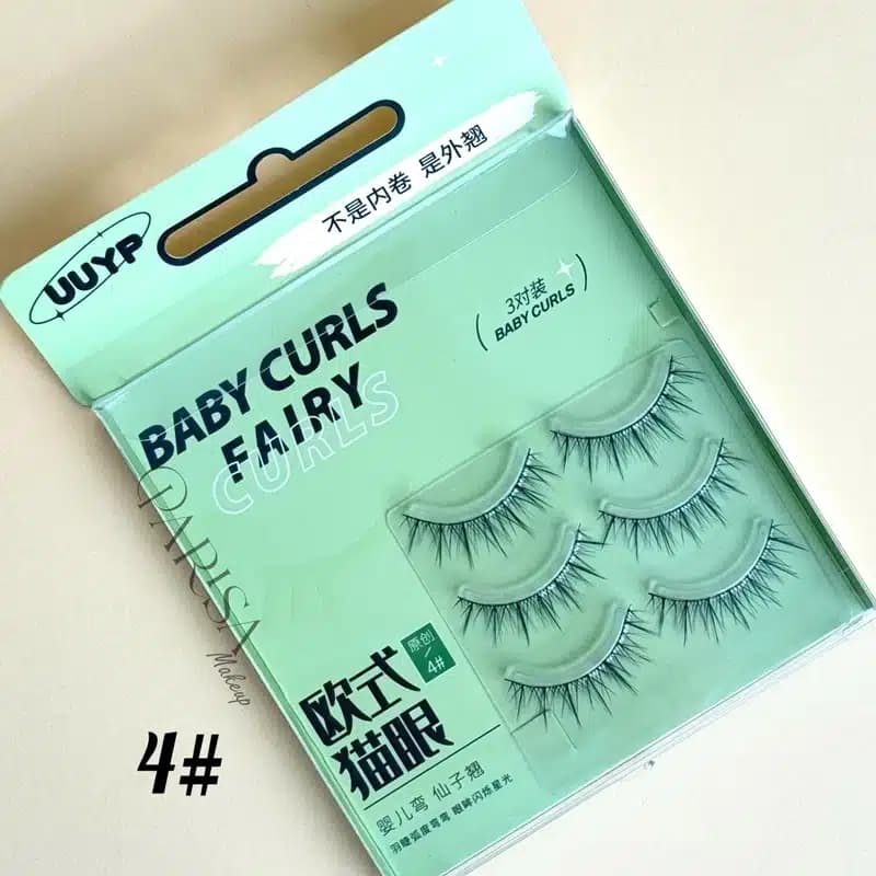 پک 3 جفتی مژه مصنوعی UUYP مدل Baby Curls — تصویر ۴