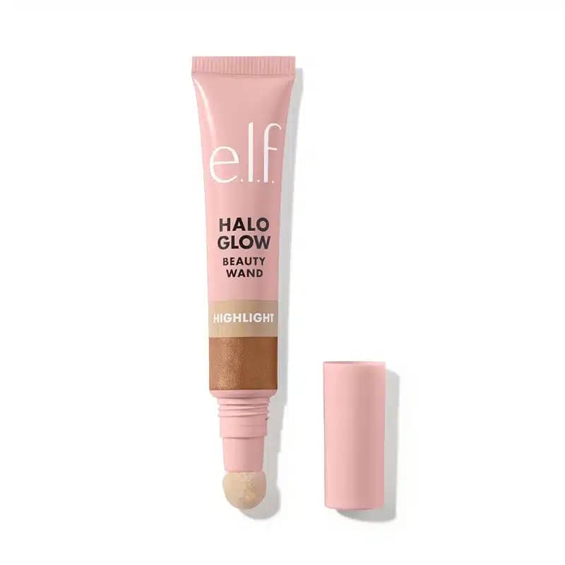 هایلایتر مایع سراسفنجی الف elf مدل Halo Glow Highlight Beauty Wand رنگ Liquid Gold — تصویر ۳