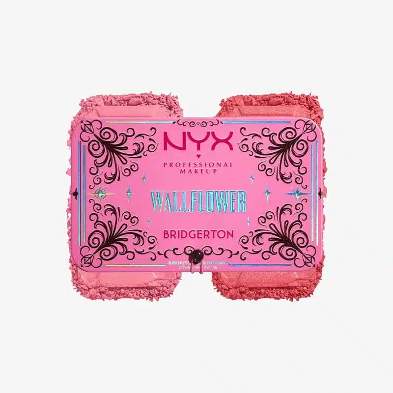 پالت رژگونه دو رنگ نیکس NYX کالکشن Bridgerton رنگ Wallflower — تصویر ۶