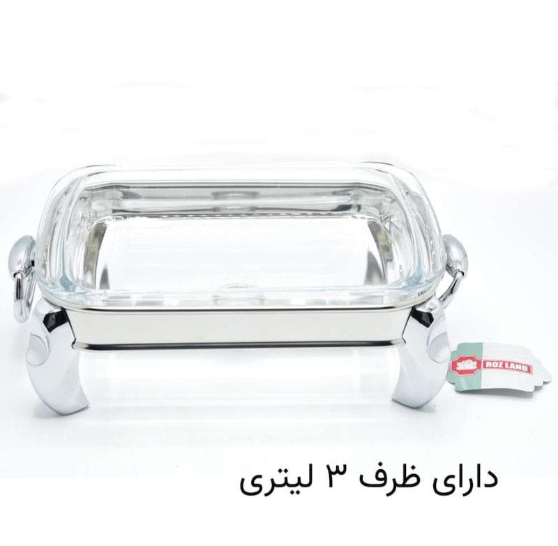 سوفله خوری بزرگ رزلند مدل پافیلی ظرفیت 3 لیتر استیل — تصویر ۴
