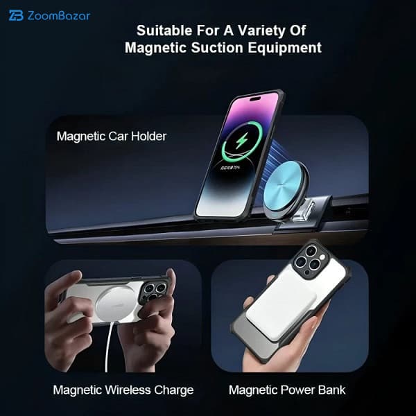 کاور ژاند مدل Magnetic Holder مناسب برای گوشی موبایل اپل iPhone 14 Pro Max — تصویر ۱۱
