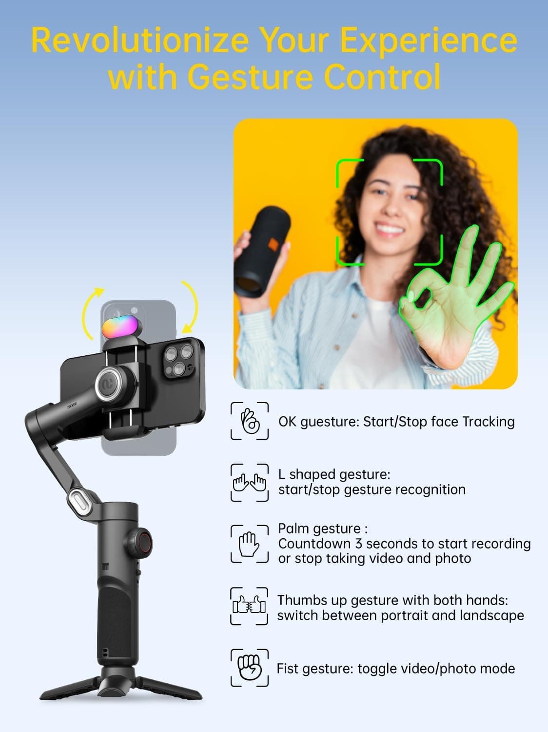 لرزهگیر سهمحوره گوشی هوشمند AOCHUAN Smart XE Kit — تصویر ۳