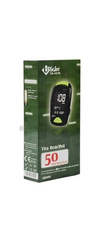 نوار تست قند خون یورایت مدل TD-4279 بسته ۵۰ عددی — تصویر ۳