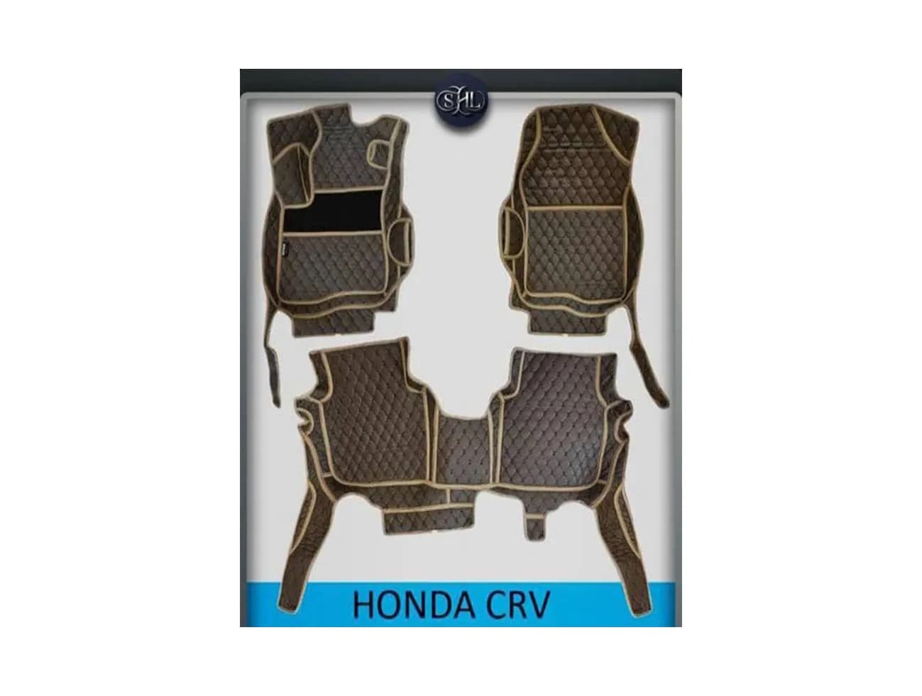 کفپوش چرم تُرک هوندا CR-V | مدل 2024 – 2025 6 بعدی گلدوزی شده (ضد آب و ضد خش)
