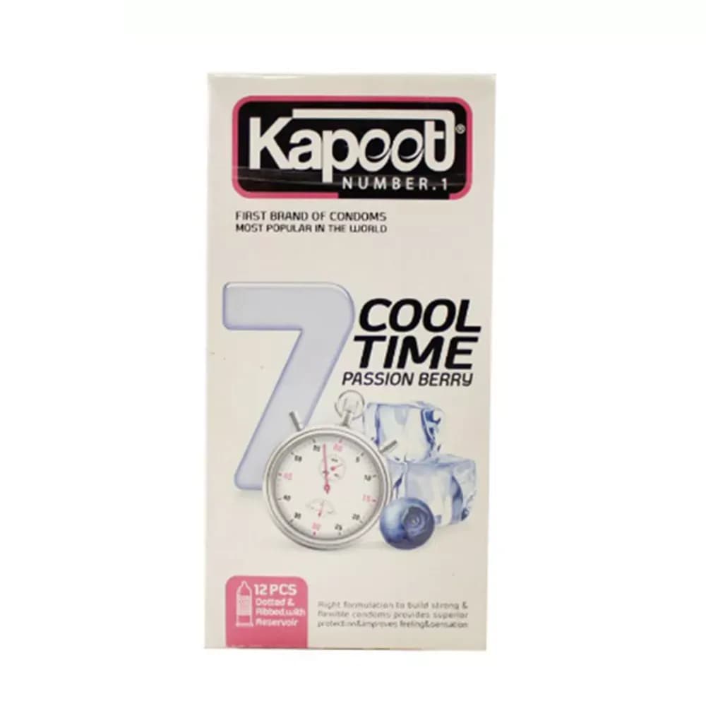 کاندوم تاخیری یک ساعته کاپوت مدل Cool Time بسته 12 عددی — تصویر ۲