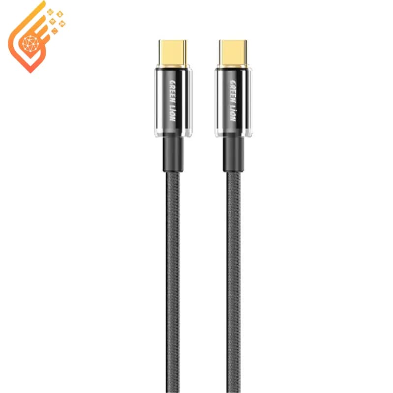 کابل دو سر تایپ سی فست شارژ 60 وات گرین لاین GNTPTGH60CTCBK — تصویر ۲