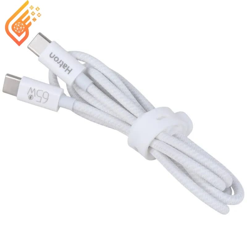 کابل دو سر تایپ سی فست شارژ 65 وات هترون HC605HB — تصویر ۲