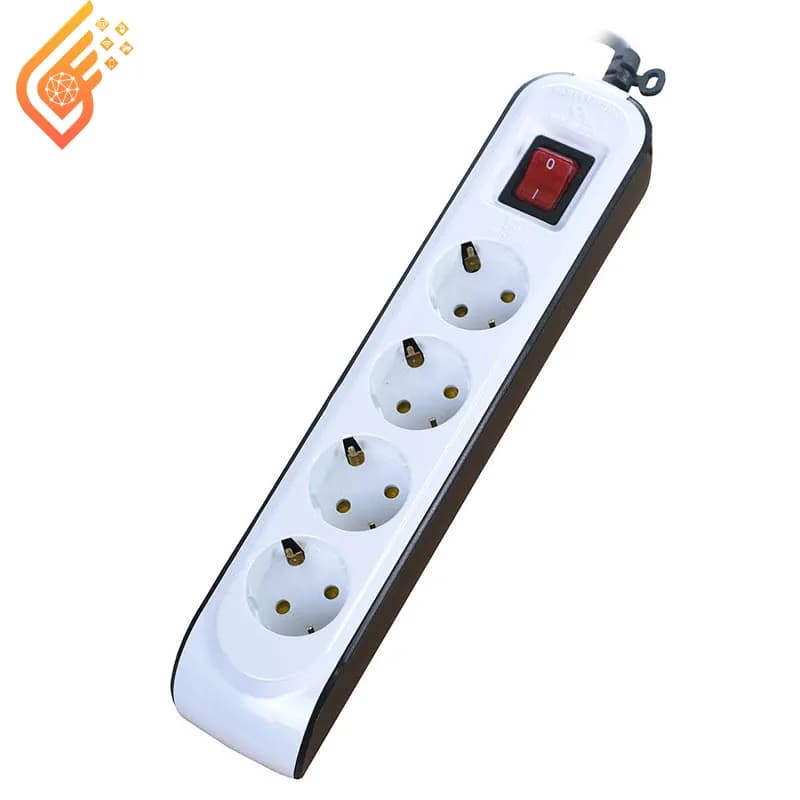 چند راهی 4 خانه ارت دار پارت الکتریک PE8757 با کابل 1٫8 متری — تصویر ۲
