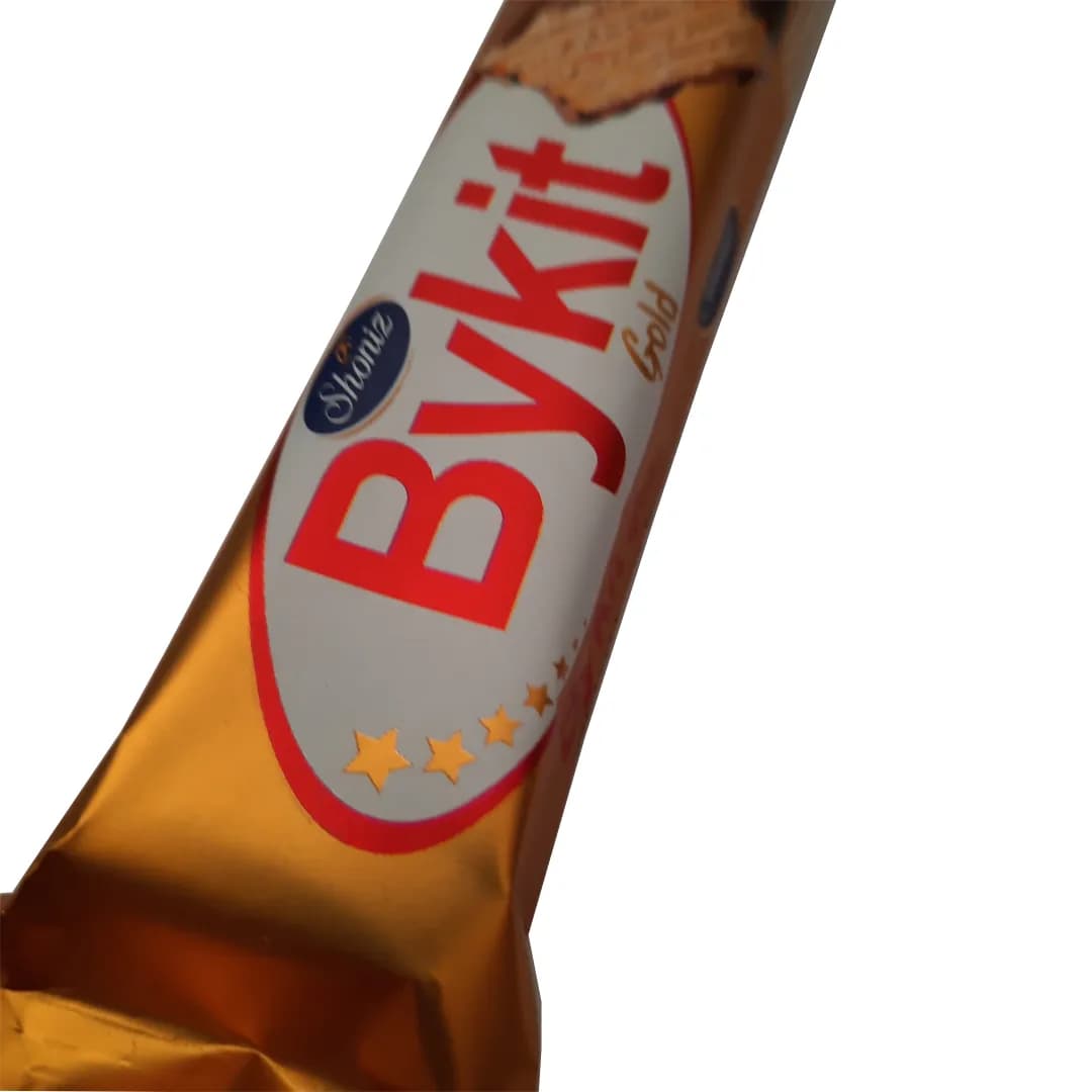 ویفر شکلاتی بایکت طلایی شونیز با طعم بادامزمینی 45 گرمی — تصویر ۳