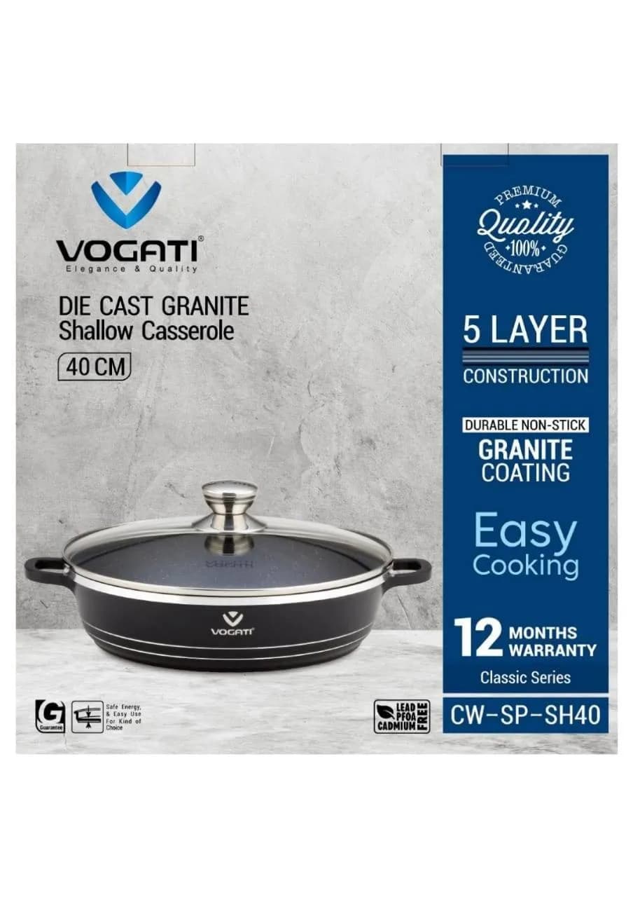 ماهی تابه گرانیتی ووگاتی (Vogati) 40 سانتیمتری مدل CW-SP-SH40