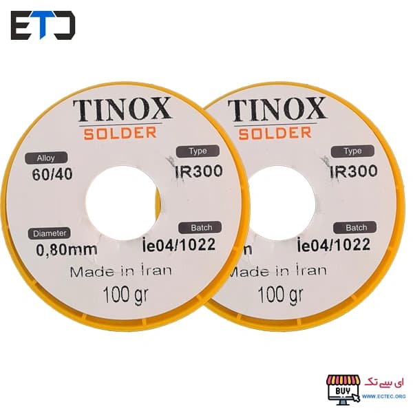 سیم لحیم 100 گرمی تینوکس TINOX قطر 0.8 میلی متر — تصویر ۲