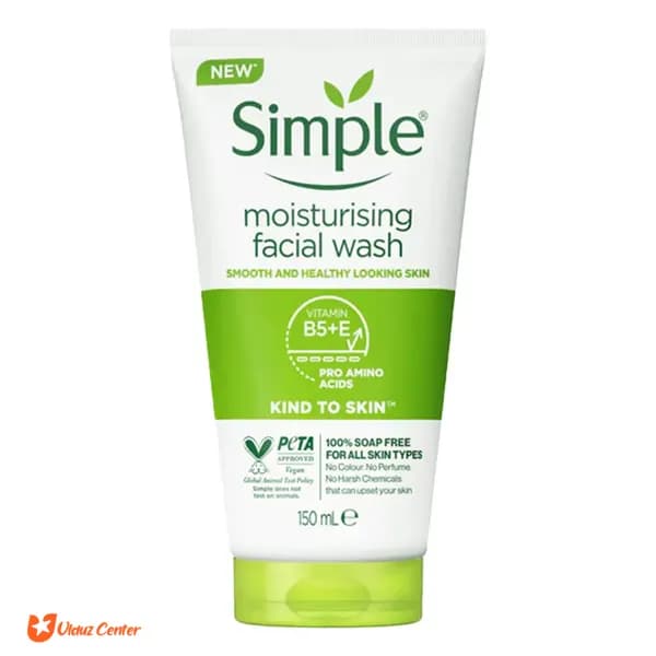 ژل شستشو صورت سیمپل مدل Moisturising حجم 150 میل — تصویر ۳