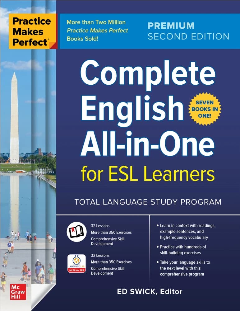 کتاب Practice Makes Perfect Complete English All-in-One (کار نیکو کردن از پر کردن است؛ انگلیسی کامل همه در یک کتاب) نسخه انگلیسی PDF | اد سویک