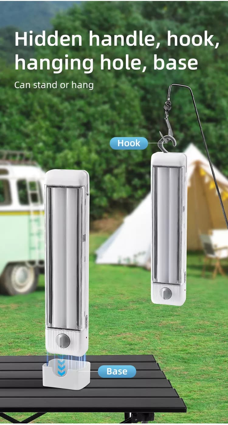 مهتابی شارژی دیمردار اتوماتیک ویداسی WD-891 — تصویر ۳