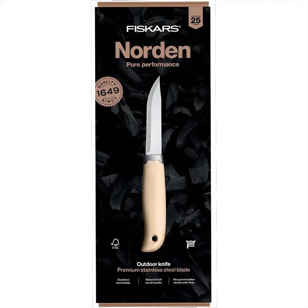 چاقوی سفری و طبیعتگردی فیسکارس سری نوردن Fiskars Norden Outdoor Knife — تصویر ۲