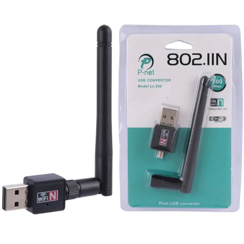 کارت شبکه بی سیم آنتن دار پی نت مدل CO.200 802.11N 150Mbps — تصویر ۲