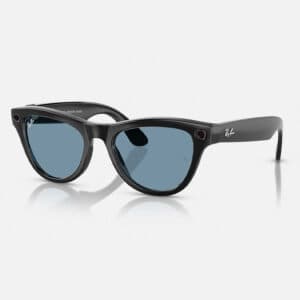 عینک هوشمند ری بن متا Ray-ban Meta Skyler Shiny Black Clear/Cerulean Blue Transitions RW4010 – GEN 1 — تصویر ۹