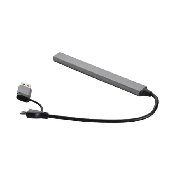هاب 7 پورت USB 3.0 با سری USB-C و USB3.0 پی نت به طول 15 سانتی متر مدل P-7602 — تصویر ۵