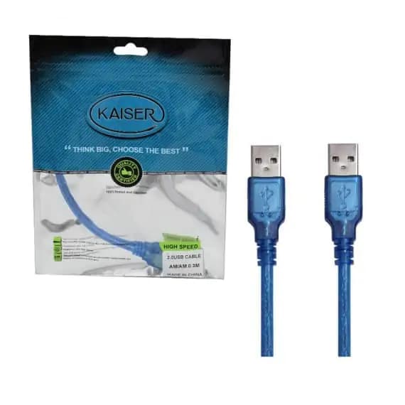 کابل لینک USB 2.0 کایزر شیلد دار طول 30 سانتی متر — تصویر ۲