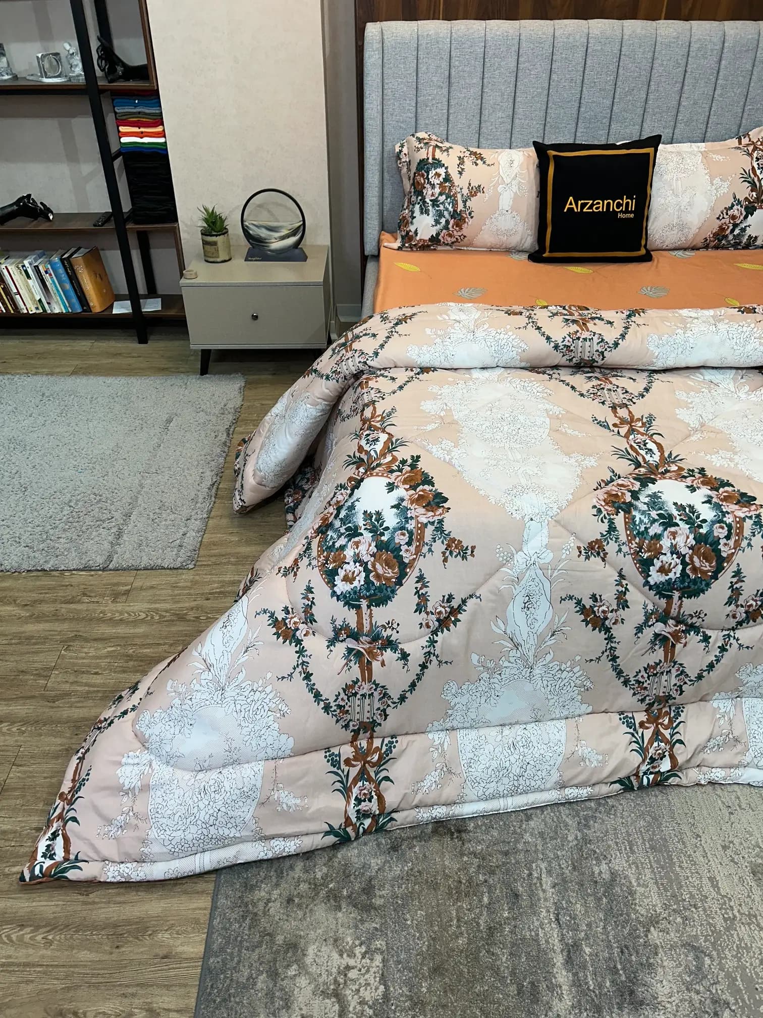 روتختی طرحدار داماس گلدار کد C943 ارزانچی — تصویر ۲