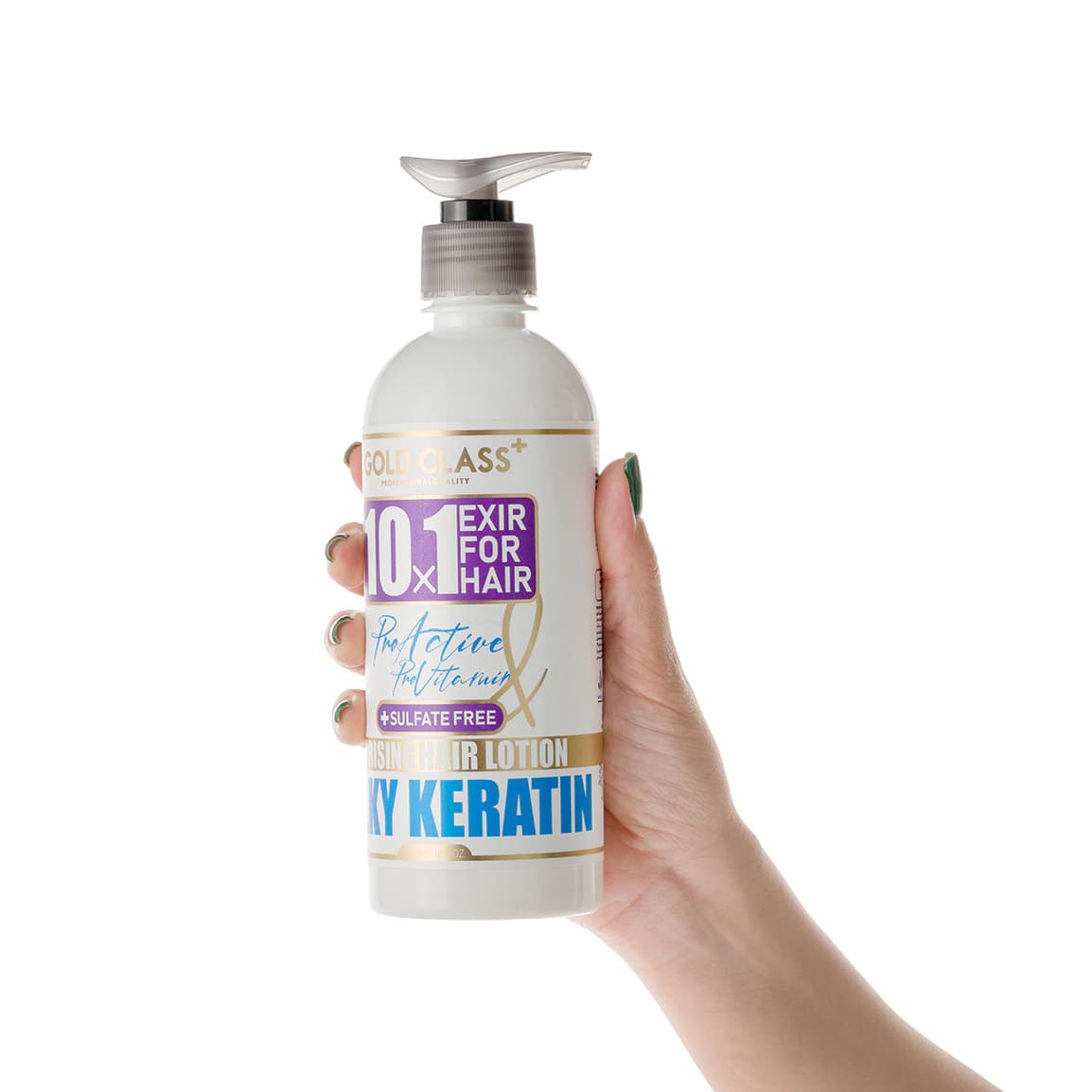 ماسک مو 10 کاره فاقد سولفات گلد کلاس مدل Silky Keratin بدون آبکشی حجم 500 میلی لیتر — تصویر ۴