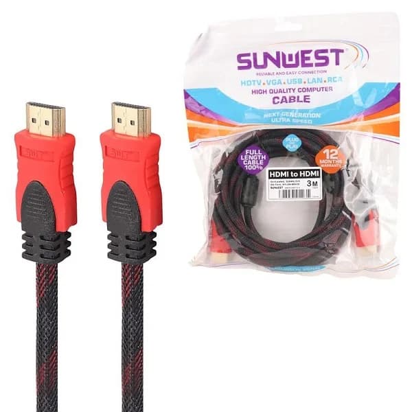 کابل HDMI پوست ماری سان وست Sunwest طول 3 متر اصلی — تصویر ۳