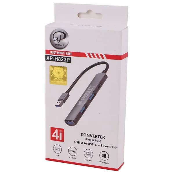 هاب 4 پورت USB 2.0 ایکس پی پروداکت مدل XP-H823P اصلی — تصویر ۲