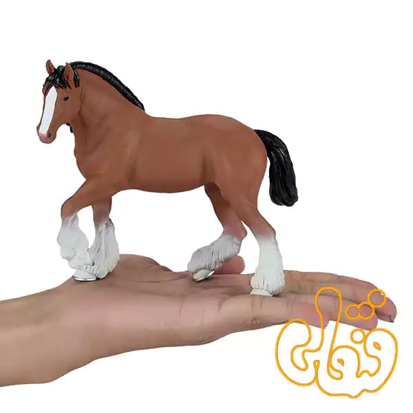 فیگور اسب کلایسدل قهوه ای موجو Brown Clydesdale Horse 381084 — تصویر ۶